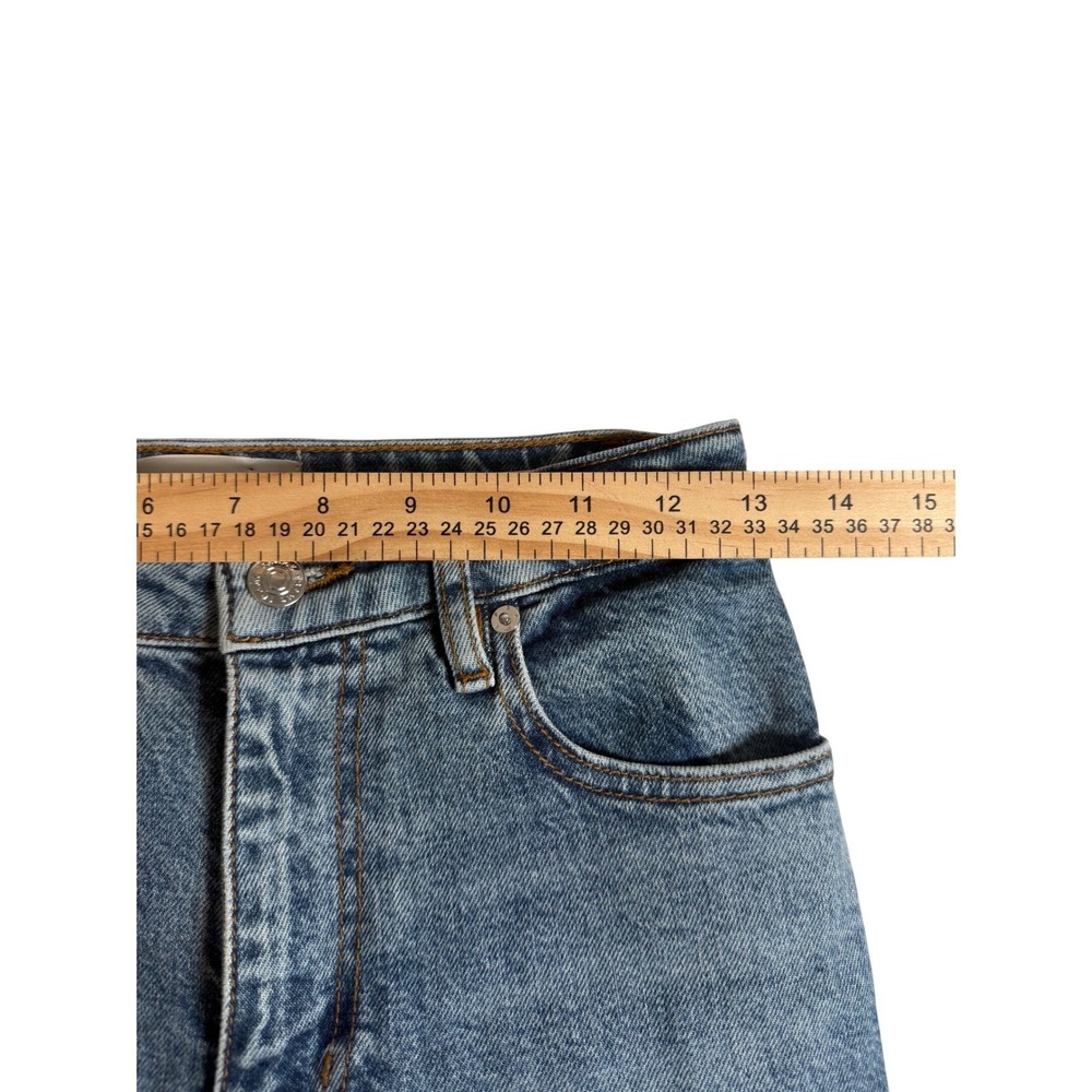 FRAME The Ruler Straight Leg Jeans Women 24 Blue Denim High Rise Stretch Classic - Picture 5 of 11